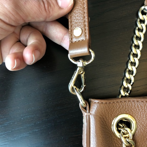 Michael Kors Brown Purse with Gold details - Picture 2 of 8